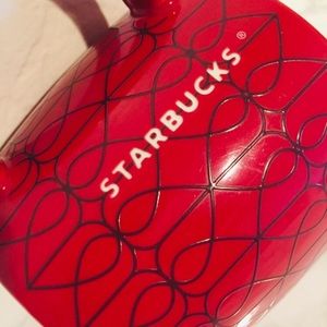 Starbucks Mug Red Hearts 14oz